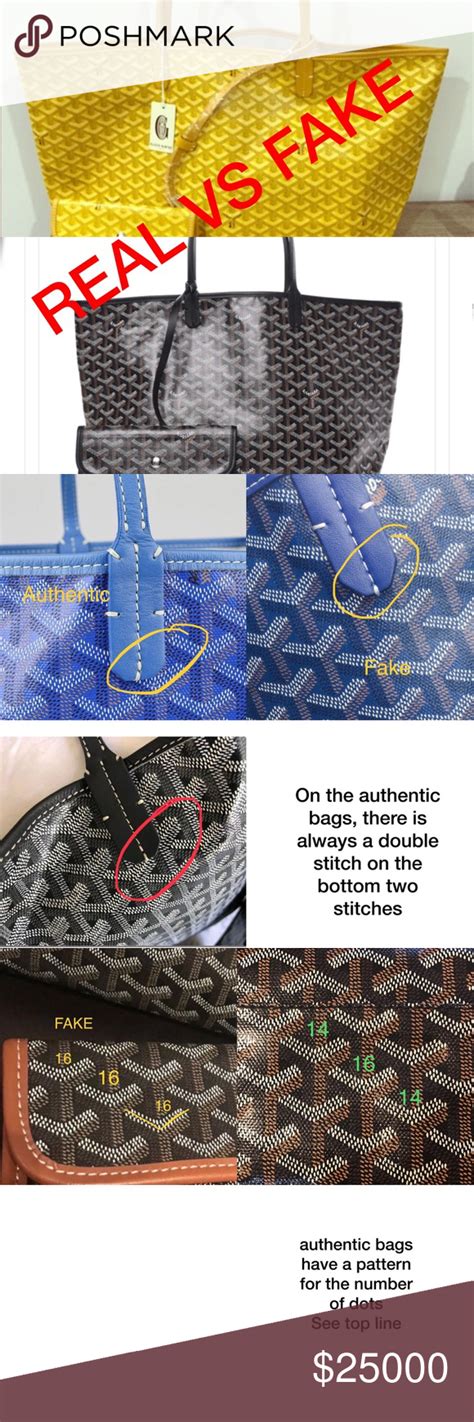 fake goyard wallet vs real|authentic Goyard tote.